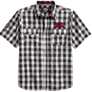 ▶️ Harley Davidson ◀️ CHAIN STITCH PLAID SHIRT. Extra Large.
